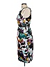 ML Monique Lhuillier 100% Polyester Print Teal Cocktail Dress Size 6 - photo 5
