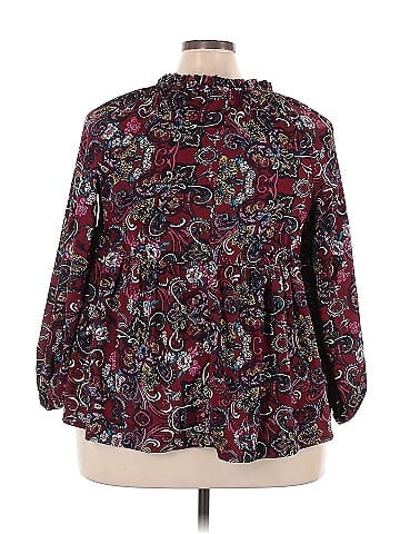 Roaman's 3/4 Sleeve Blouse (view 2)