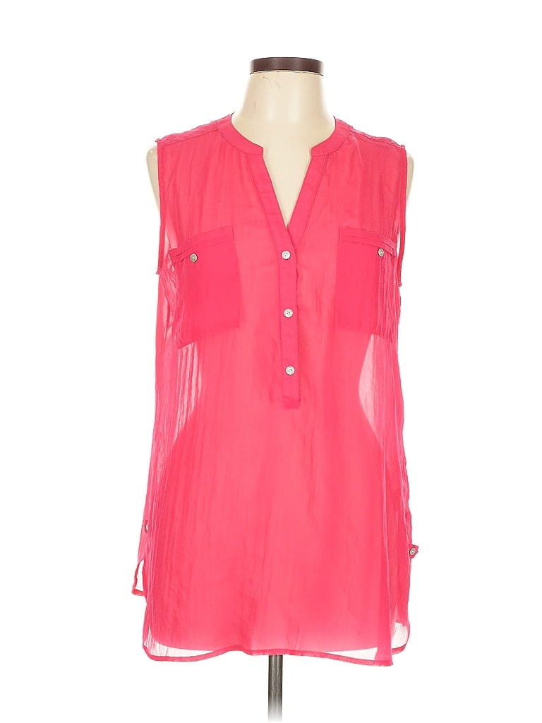 Pre-owned Apt. 9 Sleeveless Blouse In Pink