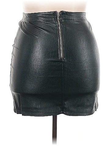 Zeagoo Faux Leather Skirt (view 2)
