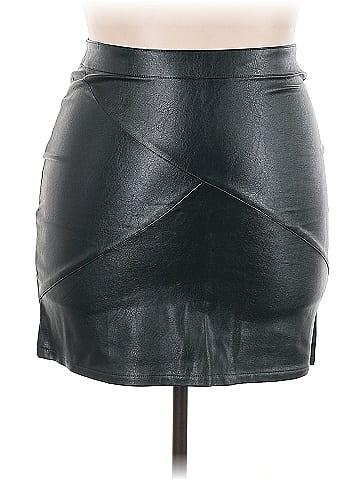 Zeagoo Faux Leather Skirt (view 1)