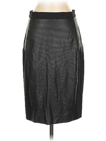 DKNY Faux Leather Skirt (view 1)