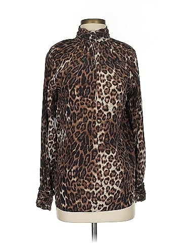 Nili Lotan Long Sleeve Silk Top (view 1)