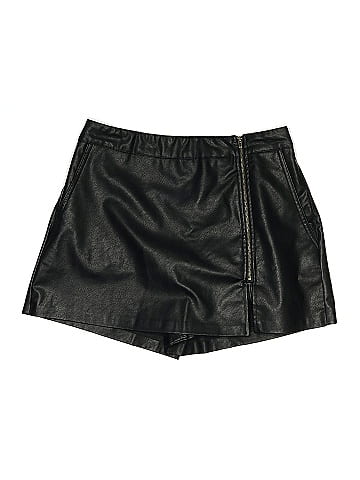 Mustard Seed Faux Leather Skirt (view 1)