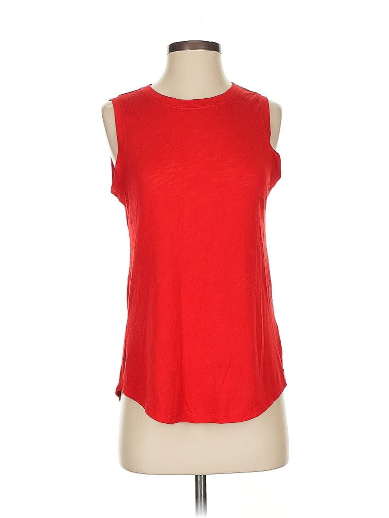 Pre-owned Athleta Sleeveless T-shirt In Red