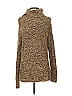 Co & Eddy Tweed Brown Turtleneck Sweater Size S - photo 1