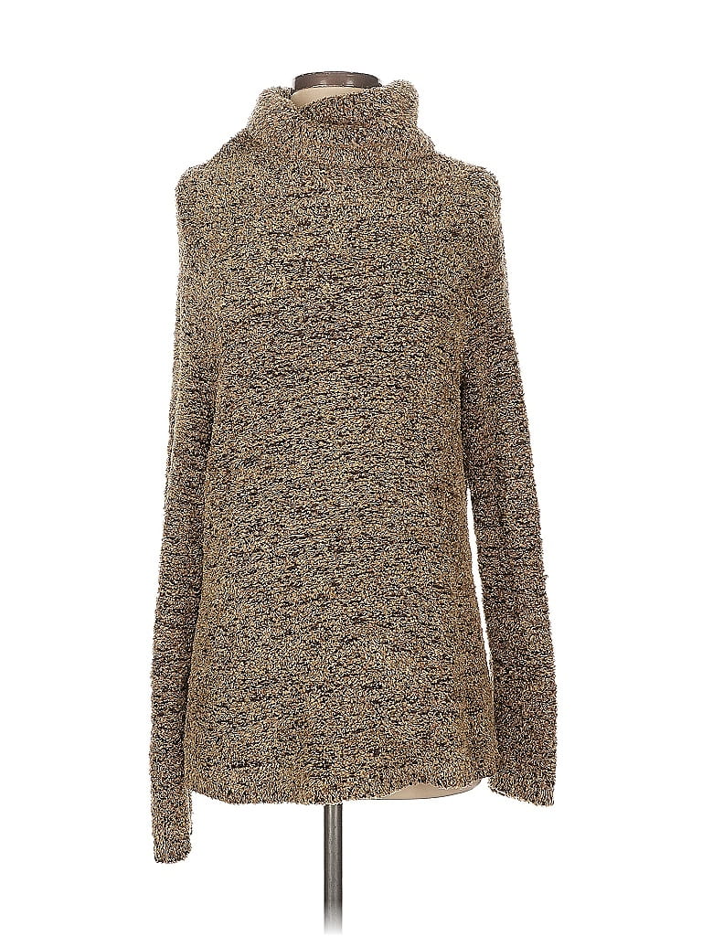 Co & Eddy Tweed Brown Turtleneck Sweater Size S - photo 1