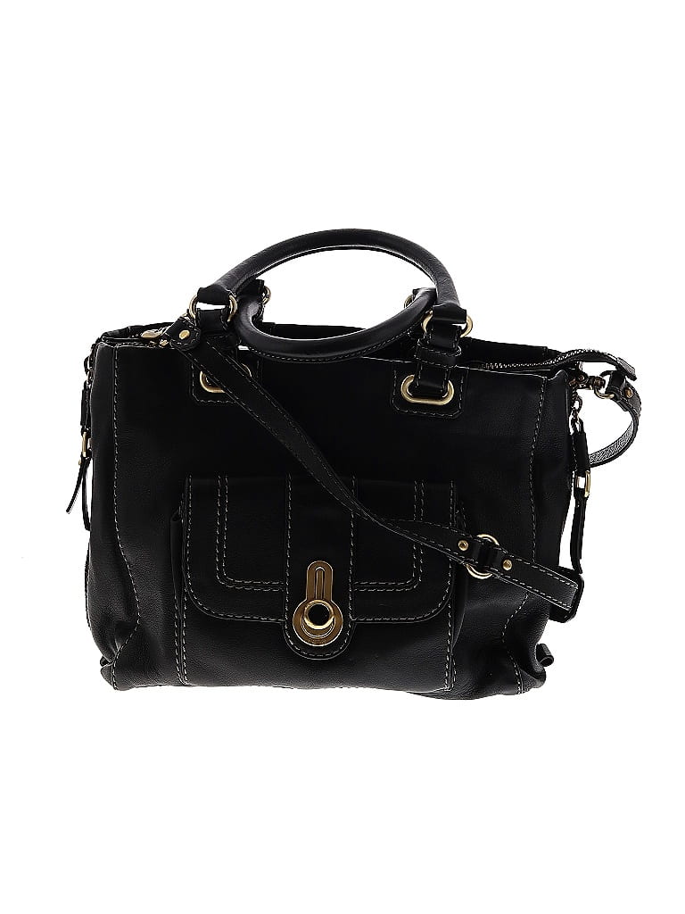 Rafe New York 100% Leather Black Leather Satchel One size - photo 1
