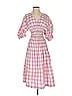 Nicholas 100% Cotton Checkered-gingham Pink Casual Dress Size 4 - photo 1