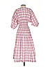 Nicholas 100% Cotton Checkered-gingham Pink Casual Dress Size 4 - photo 2
