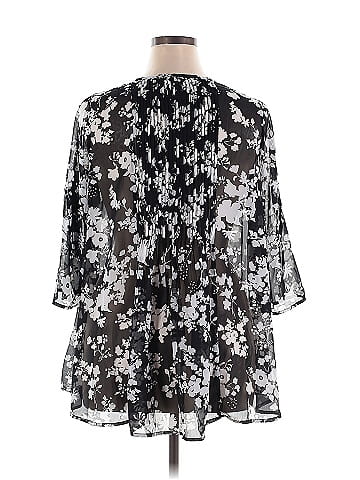 Roaman's 3/4 Sleeve Blouse (view 2)