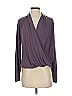 Veronica M. Purple Long Sleeve Blouse Size XS - photo 1