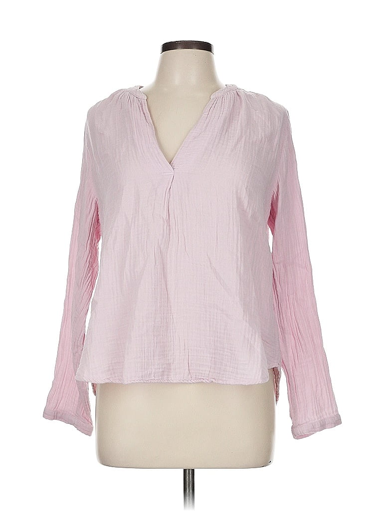 Xirena 100% Cotton Pink Long Sleeve Blouse Size M - photo 1