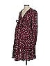 Seraphine 100% Viscose Polka Dots Maroon Burgundy Casual Dress Size 4 - photo 1