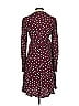 Seraphine 100% Viscose Polka Dots Maroon Burgundy Casual Dress Size 4 - photo 2