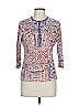 L-RL Lauren Active Ralph Lauren 100% Cotton Blue 3/4 Sleeve Top Size L - photo 1