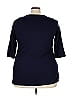Woman Within 100% Cotton Blue 3/4 Sleeve T-Shirt Size 18 - photo 2