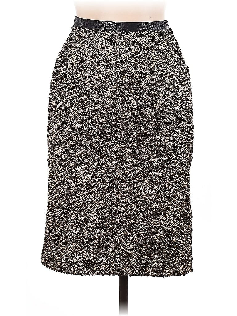 Pre-owned Karen Kane Casual Skirt In Brown