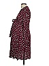 Seraphine 100% Viscose Polka Dots Maroon Burgundy Casual Dress Size 4 - photo 5