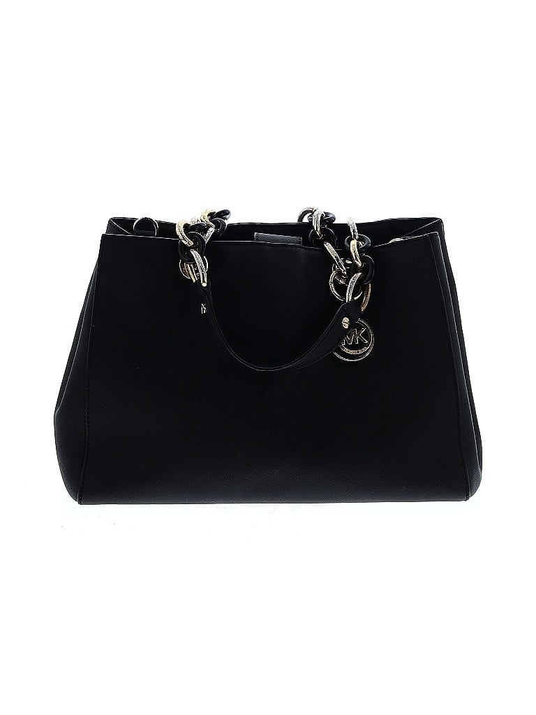 MICHAEL Michael Kors 100% Leather Black Leather Satchel One size - photo 1