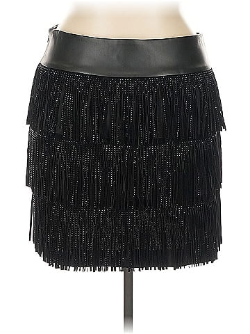 DKNY Faux Leather Skirt (view 2)