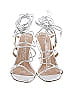 Stuart Weitzman Solid Metallic Gray Heels Size 7 1/2 - photo 2