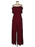 R&M Richards Solid Burgundy Jumpsuit Size 8 - photo 1