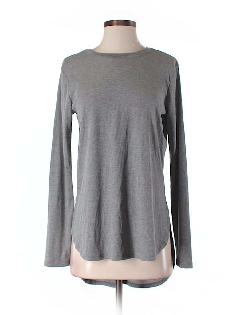 Mossimo Solid Gray Long Sleeve T-Shirt Size M - 66% off | thredUP