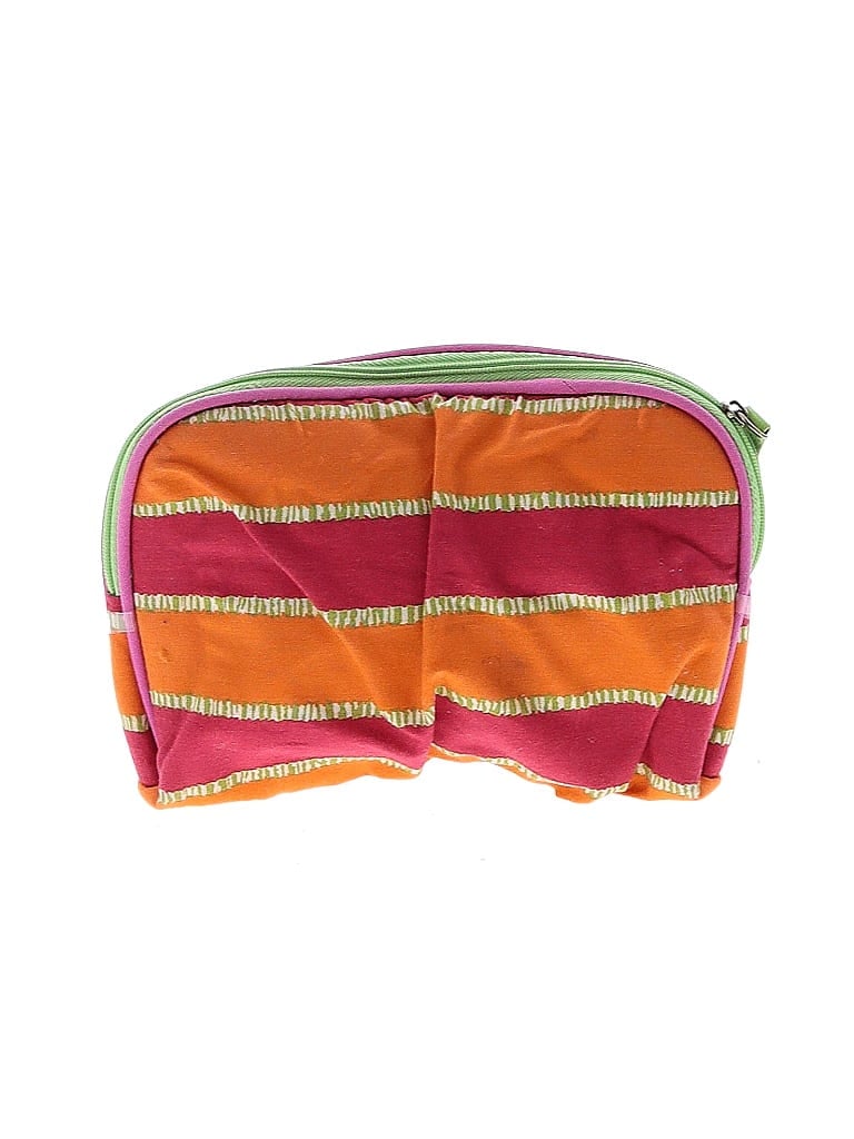Assorted Brands Stripes Orange Makeup Bag One size - photo 1