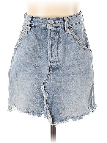 We the Free Denim Skirt (view 1)