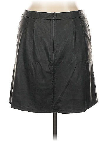 Ann Taylor LOFT Faux Leather Skirt (view 2)