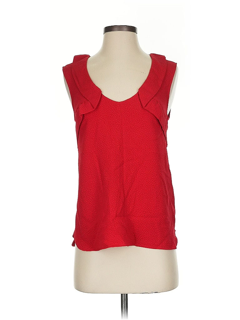 Click to view more detailed imagery on our partner's website Pre-owned Yoana Baraschi Sleeveless Top Red Scoop Neck Tops