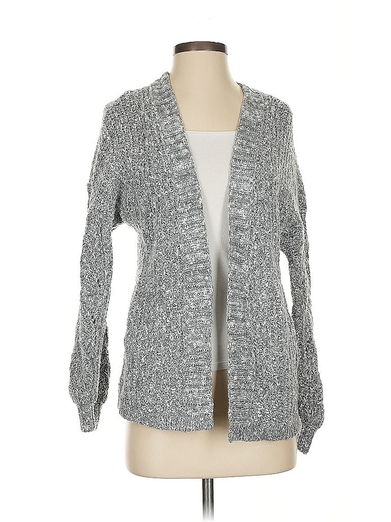 Pre-owned Abercrombie & Fitch Cardigan Sweater In Gray