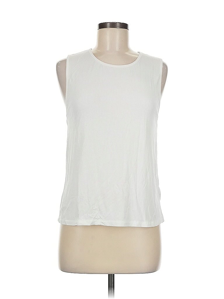 Click to view more detailed imagery on our partner's website Pre-owned Grade & Gather Sleeveless T-shirt In White