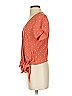 Madewell 100% Viscose Orange Short Sleeve Blouse Size XXS - photo 5