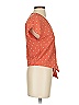 Madewell 100% Viscose Orange Short Sleeve Blouse Size XXS - photo 4