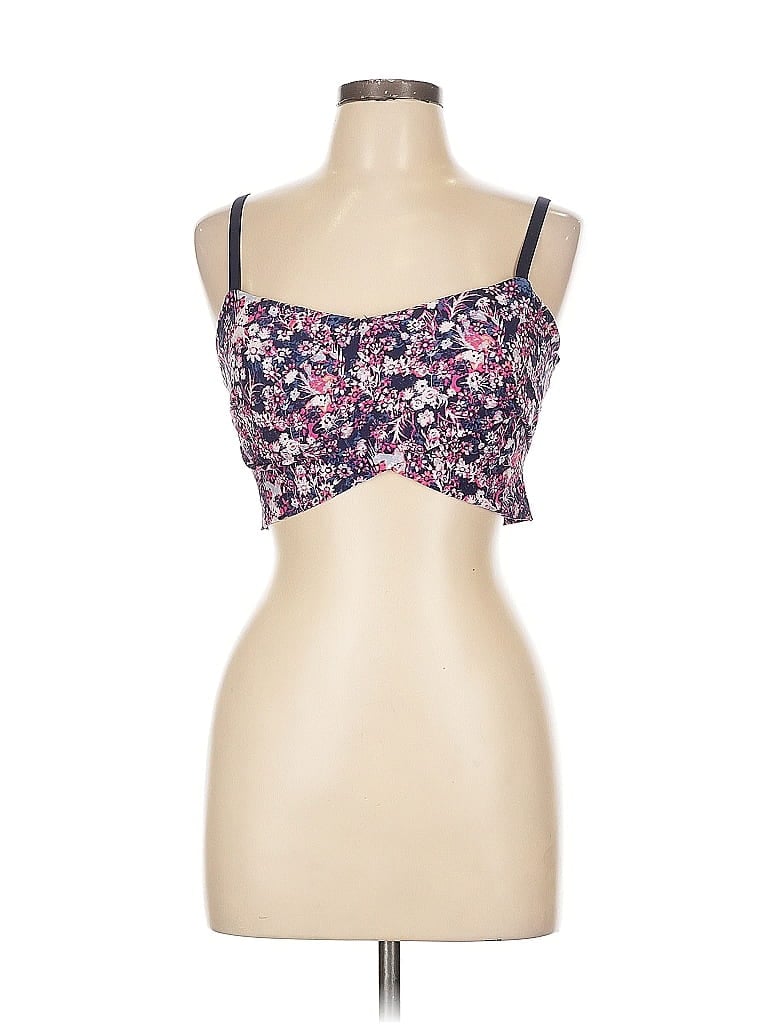 OFFLINE by Aerie Floral Pink Sports Bra Size L - photo 1