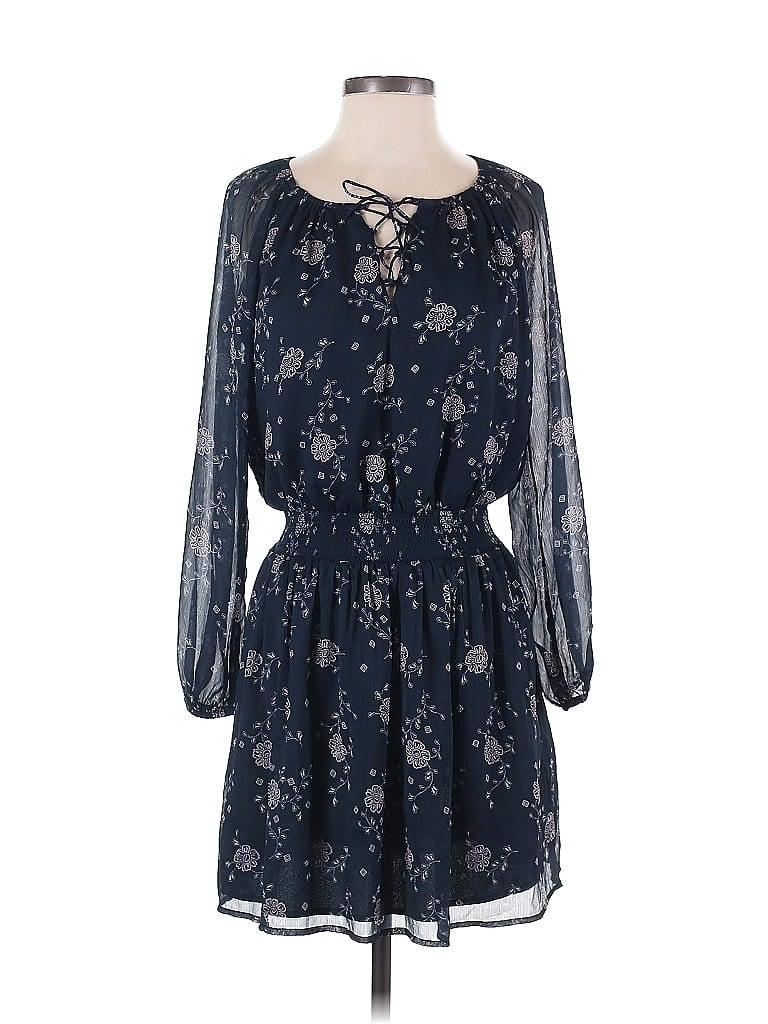 Pre-owned Equipment Casual Dress In Blue