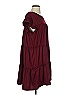 Entro Solid Burgundy Casual Dress Size S - photo 3
