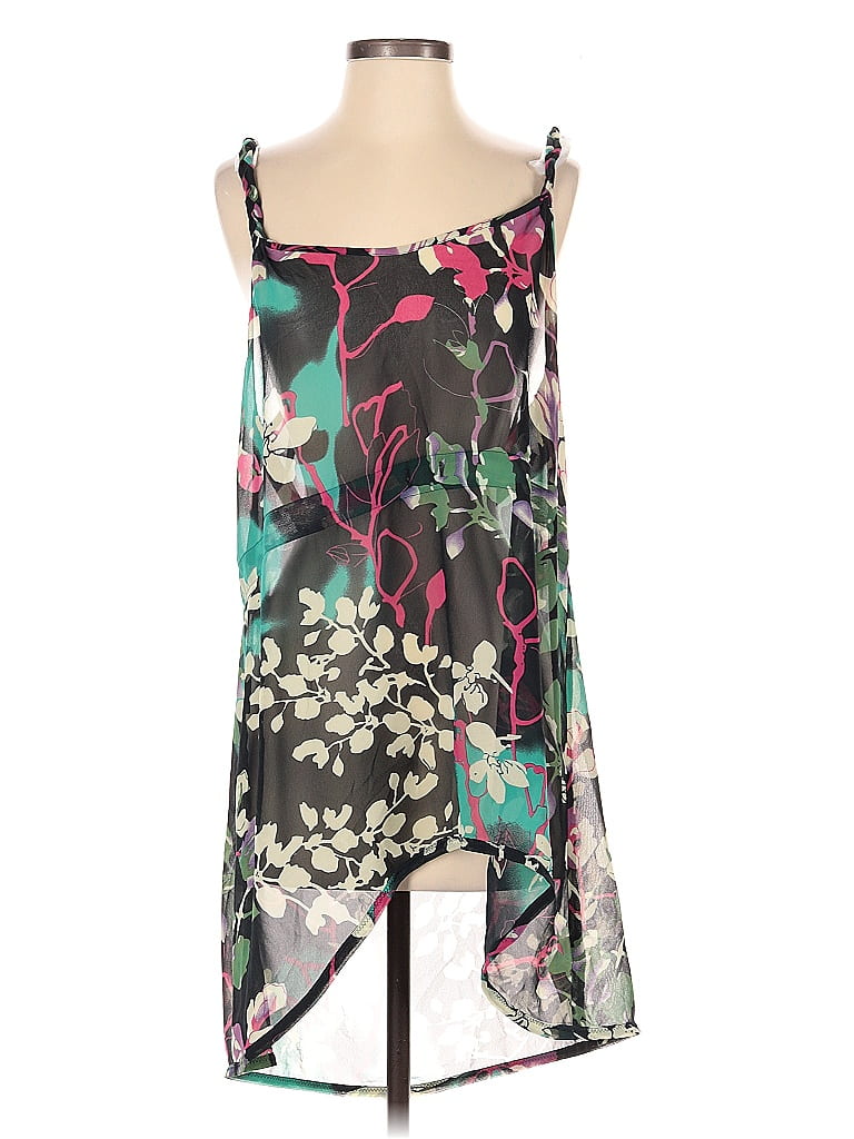DKNY Jeans 100% Polyester Green Sleeveless Blouse Size S - photo 1