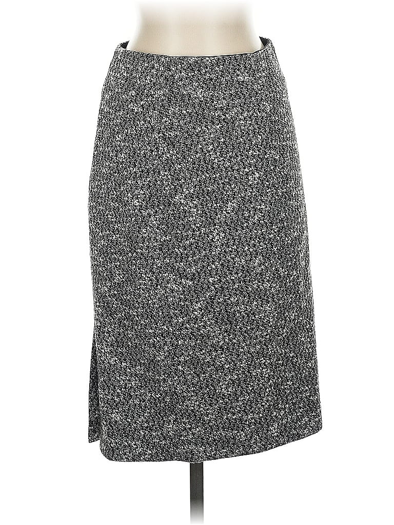Pre-owned Ann Taylor Casual Skirt In Gray