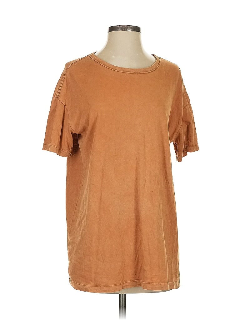 Pre-owned Aerie Short Sleeve T-shirt In Brown
