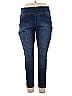 One World Solid Blue Jeggings Size 1X - photo 1