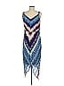 Bethany 100% Polyester Tie-dye Blue Casual Dress Size 6 - photo 2