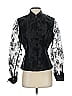 Alex Evenings 100% Polyester Black Long Sleeve Blouse Size S - photo 1