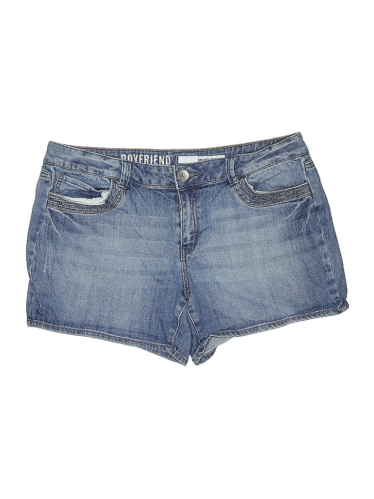 DKNY Jeans Blue Denim Shorts Size 14 - photo 1