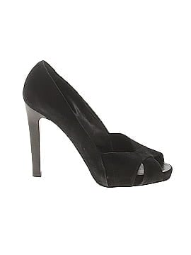 Giuseppe Zanotti Black Suede Platform Peep-Toe Pumps Size EU 37 1/2