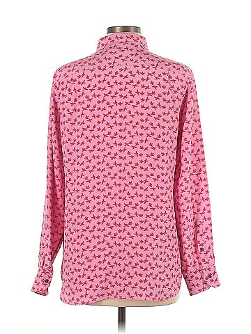 Fossil Long Sleeve Silk Top (view 2)