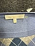 LoveShackFancy Argyle Blue Pullover Sweater Size M - photo 6