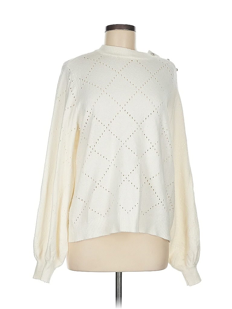 Who What Wear Ivory Pullover Sweater Size M - photo 1